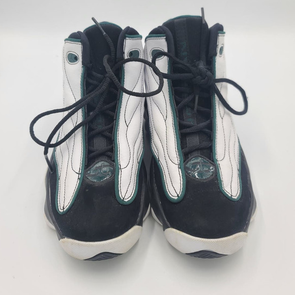 Air Jordan Pro Strong Black Dark Pine White 407484-011 Size 6Y US - Picture 2 of 8